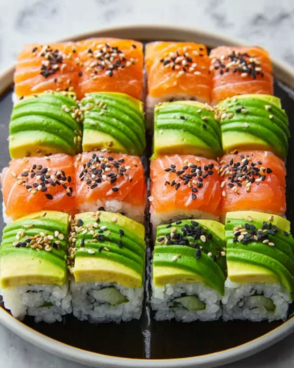Avocado Sushi Cake Recipe - Recipe Image