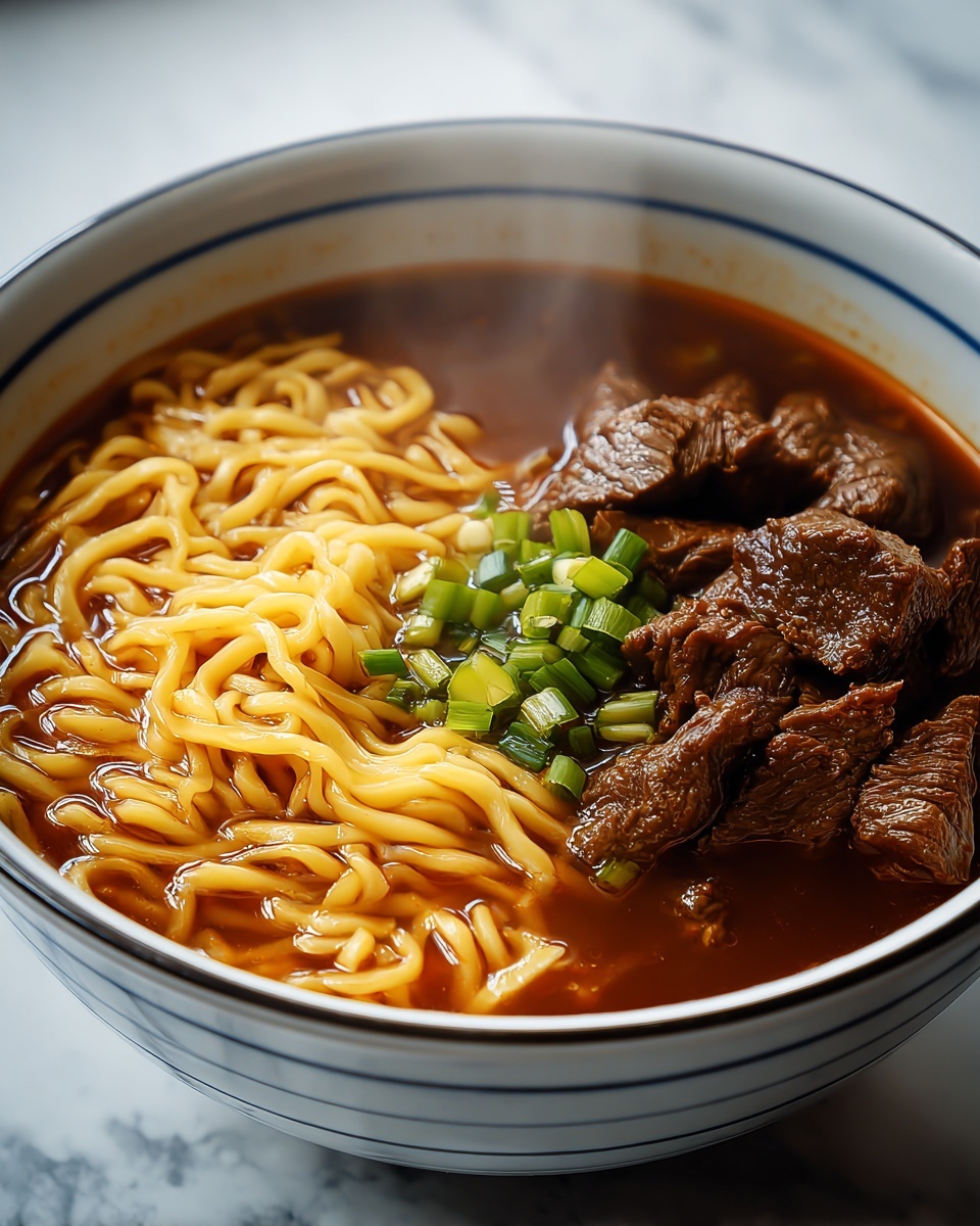Niu Rou Mian: Taiwanese Beef Noodle Soup Recipe - Recipe Image