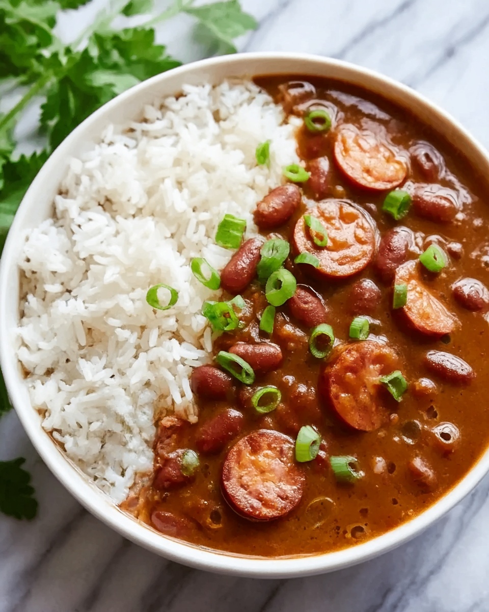 Creole Red Beans and Rice with Andouille Sausage Recipe - Recipe Image