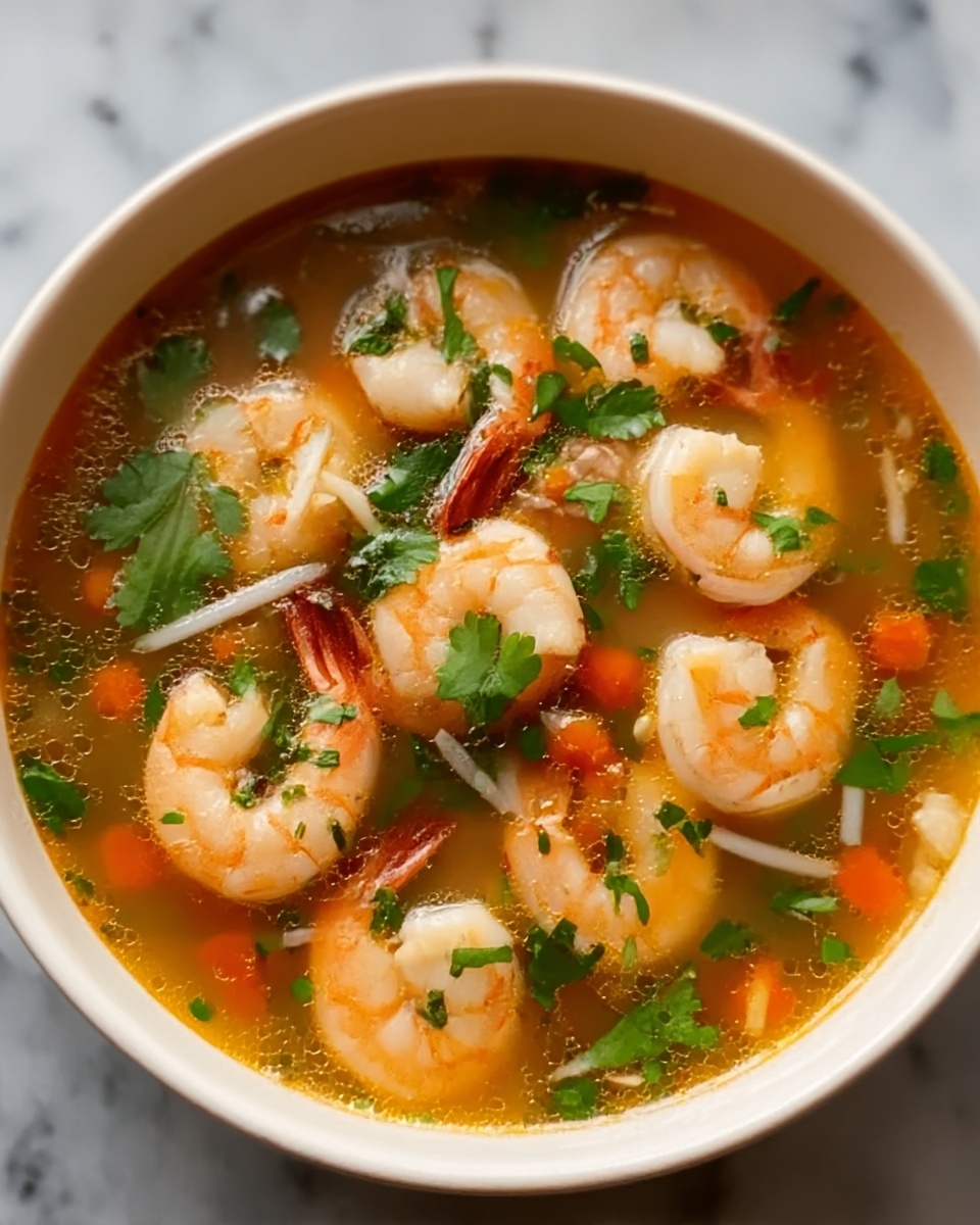 Quick and Spicy Shrimp Soup Recipe - Recipe Image