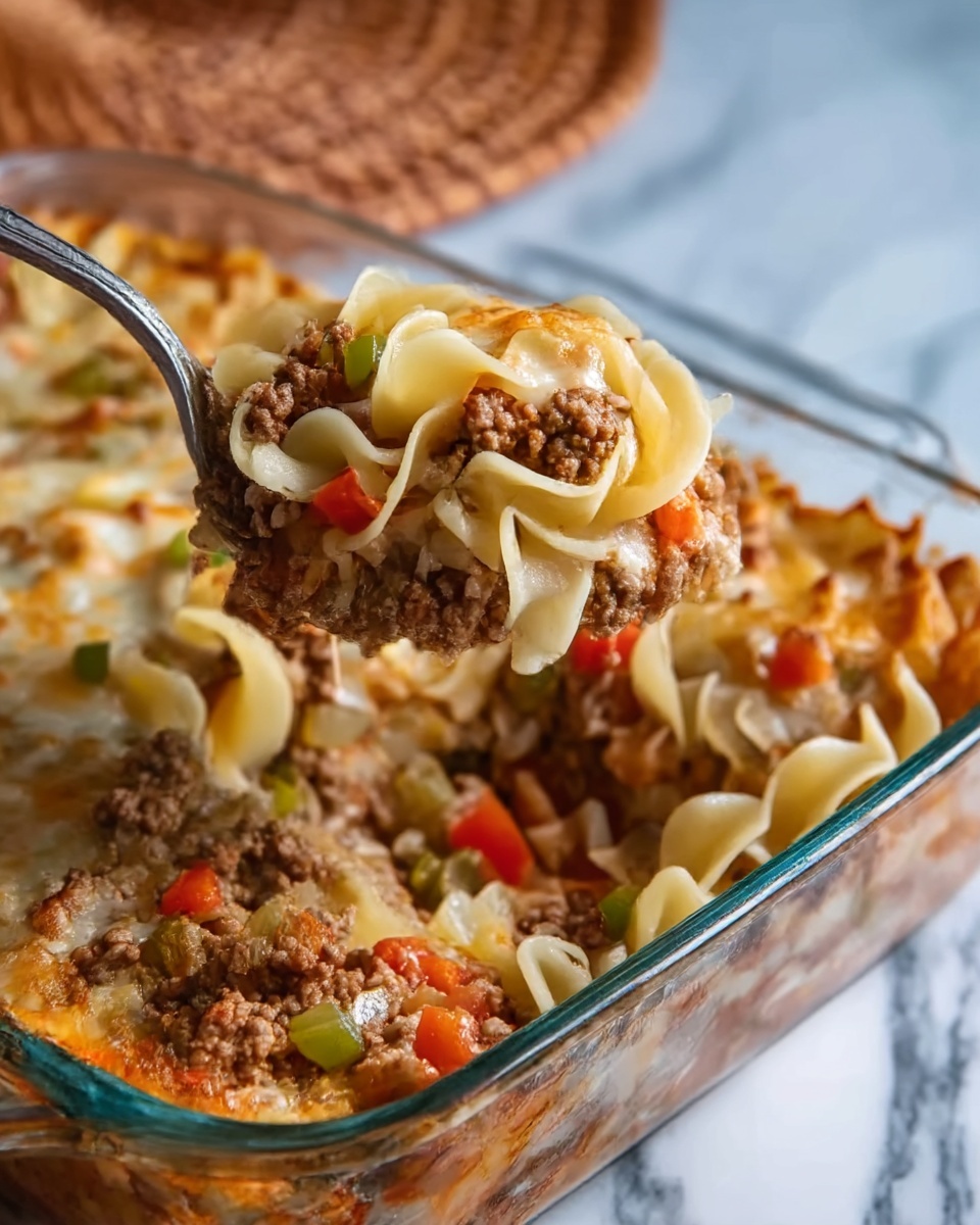 Southern Five Layer Beef Casserole Recipe - Recipe Image