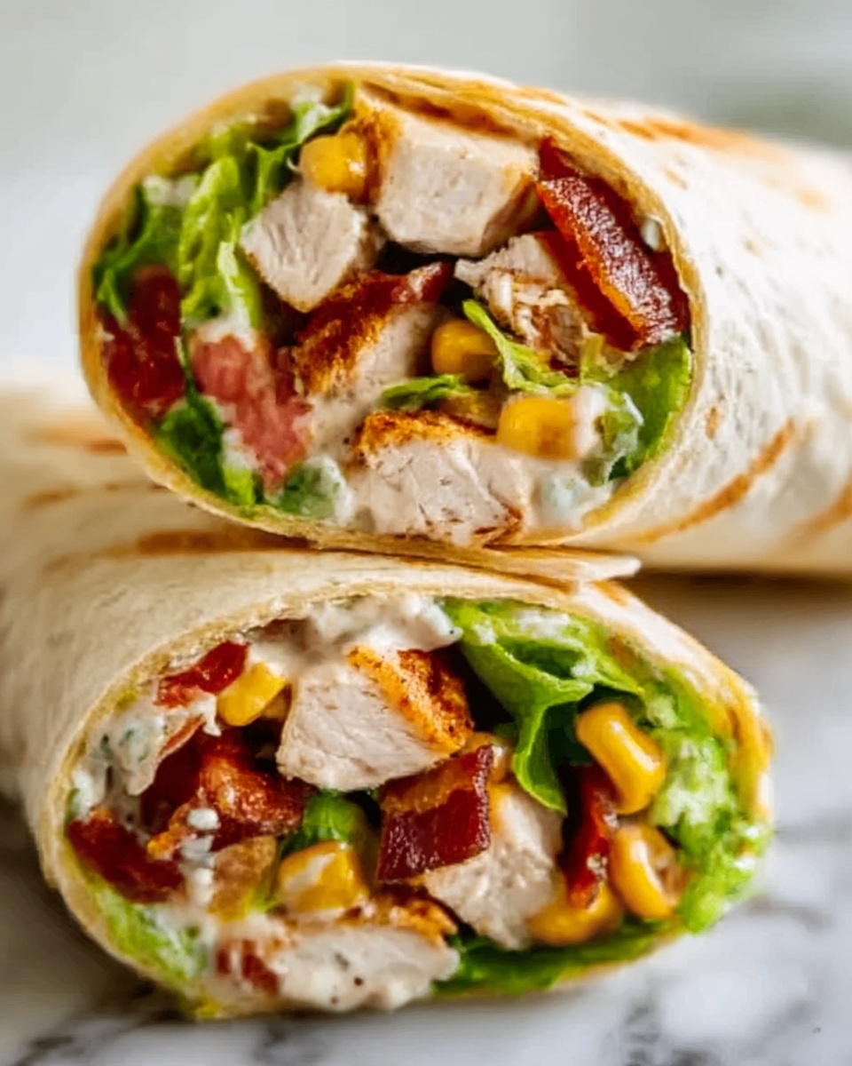 Chicken BLT Wrap Recipe - Recipe Image