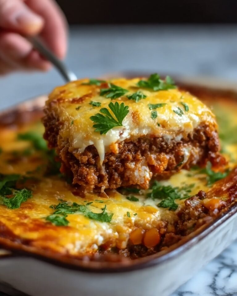 Cheesy Loaded Meatloaf Casserole Recipe