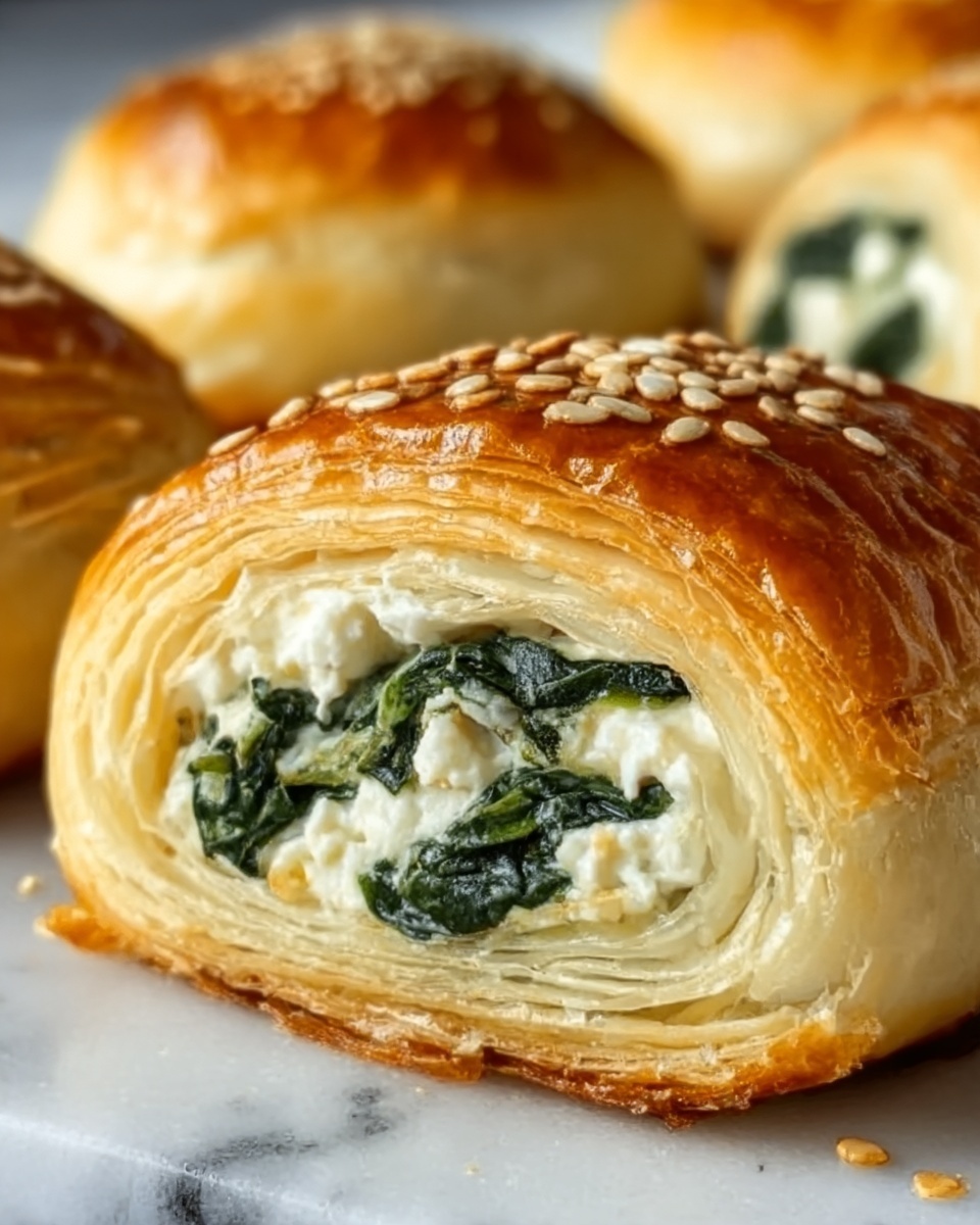 Spinach and Ricotta Stuffed Pastry Recipe - Recipe Image
