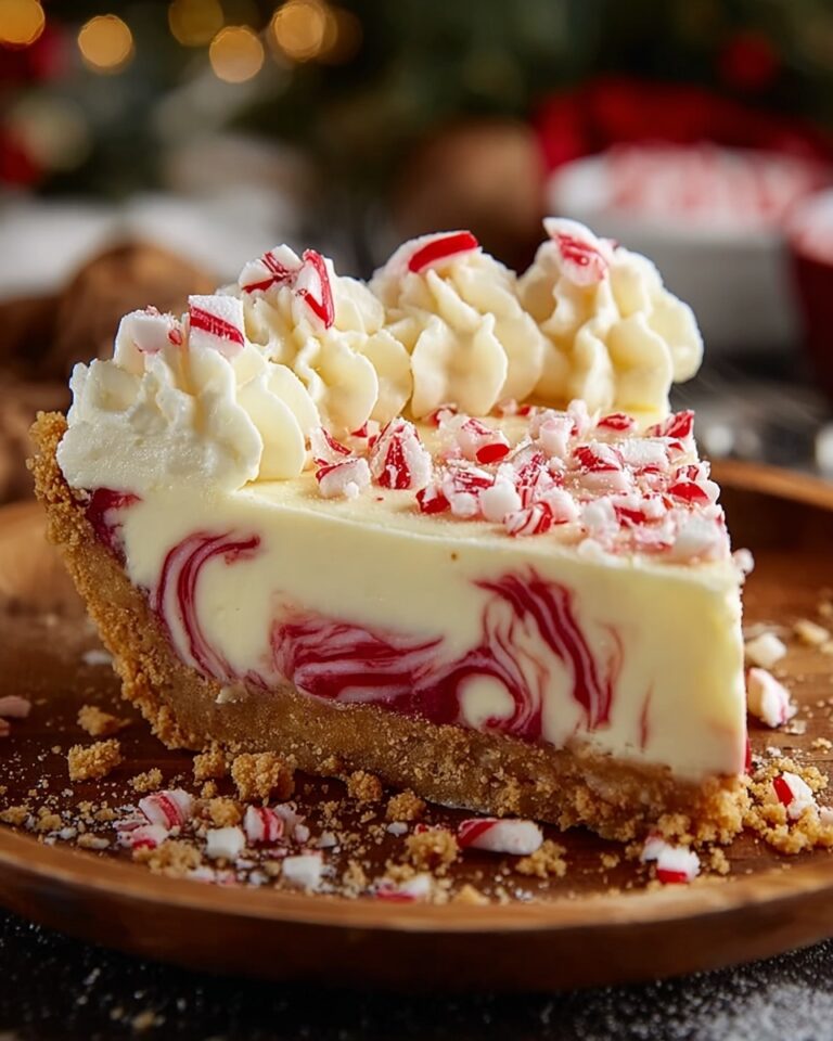 No-Bake Candy Cane Pie Recipe