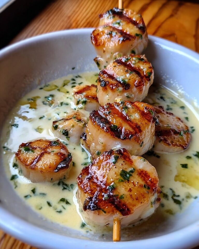 Grilled Shrimp Skewers with Garlic Butter Sauce Recipe