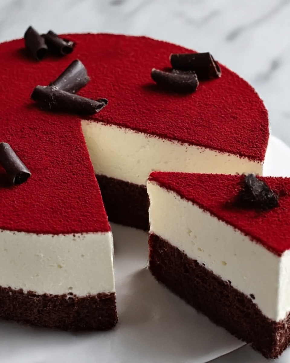Valentine’s Day Red Velvet Cheesecake Recipe - Recipe Image