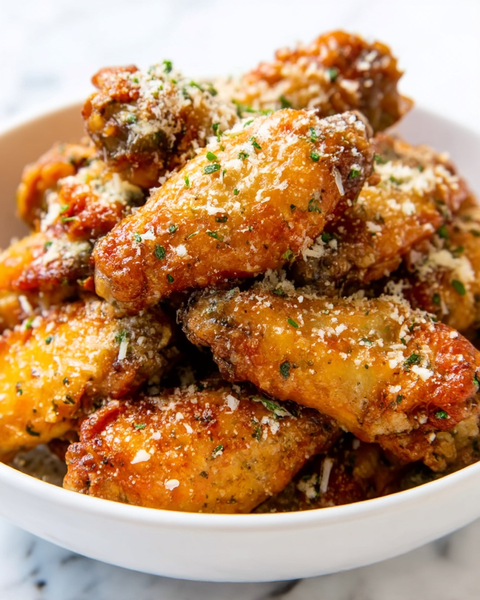 Crispy Baked Parmesan Chicken Wings Recipe - Recipe Image