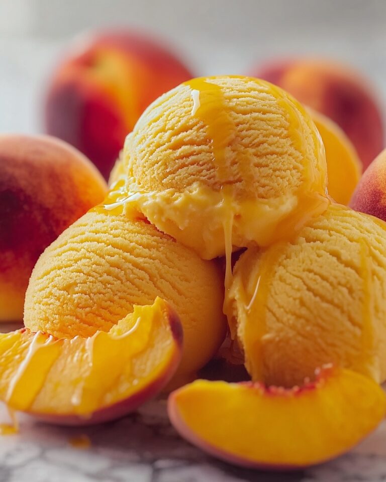Easy Refreshing Peach Sorbet Recipe