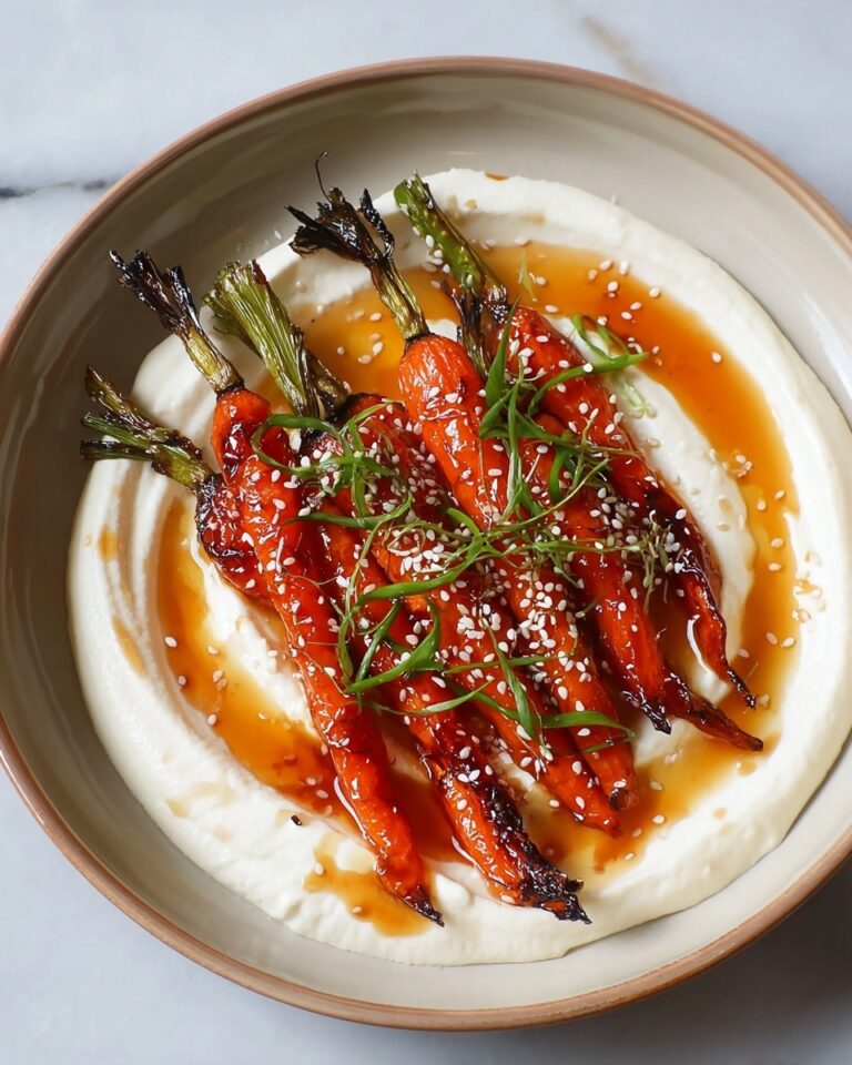 Swicy Gochujang Carrots on Yogurt – Bold & Elegant Side Recipe