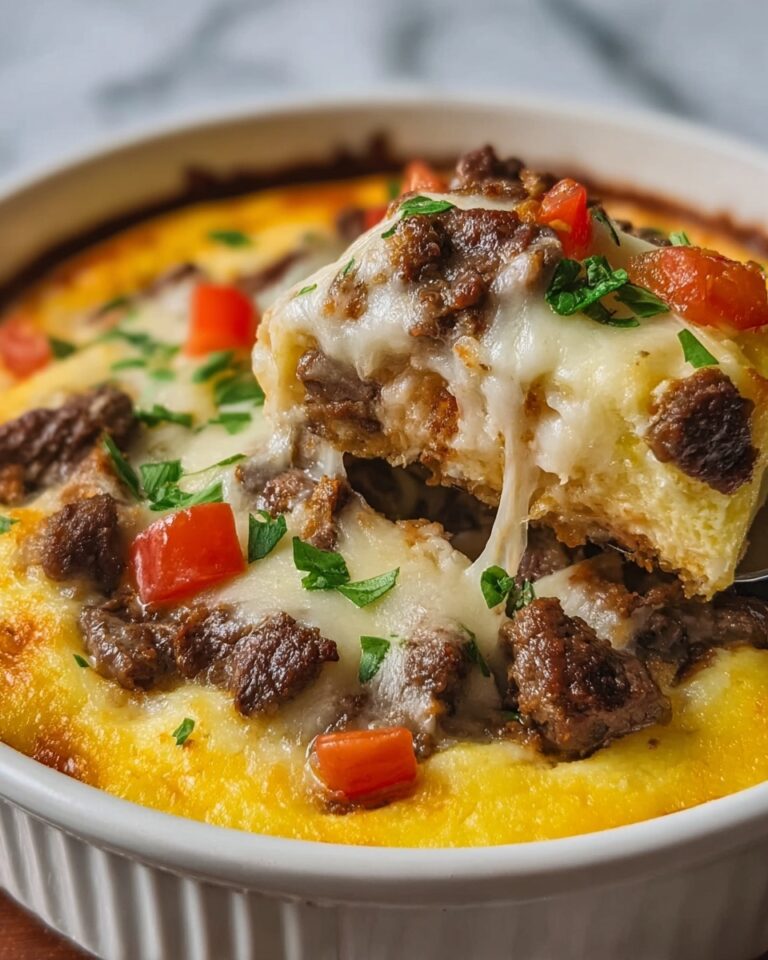 Philly Cheesesteak Casserole Recipe