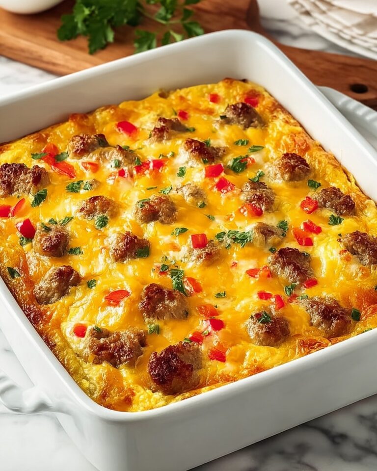 Cheesy Sausage Hashbrown Breakfast Bake Recipe