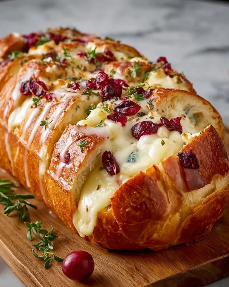 Cranberry Brie Sourdough Pull-Apart Bread Recipe