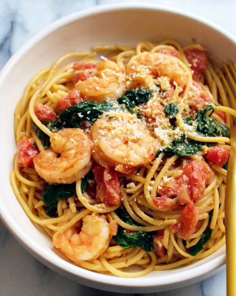 Lightened Creamy Cajun Shrimp Pasta Recipe