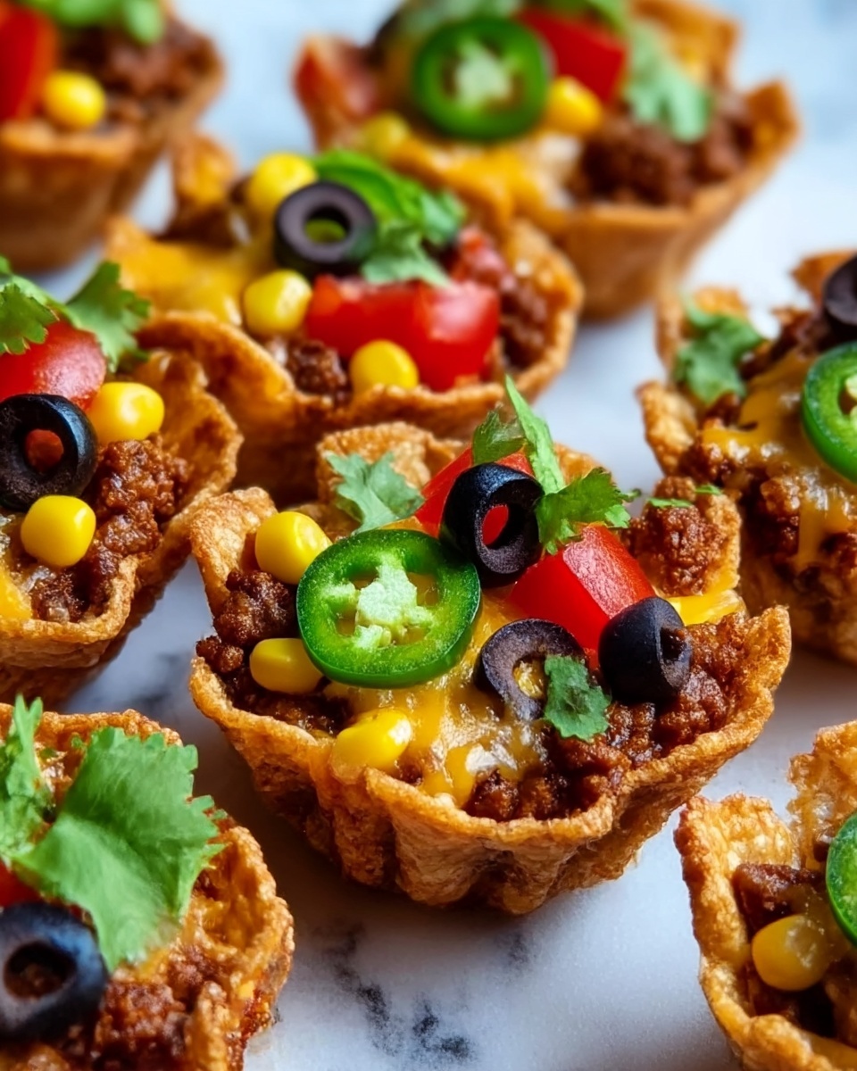 Spicy Mexican Taco Cupcakes Recipe - Recipe Image
