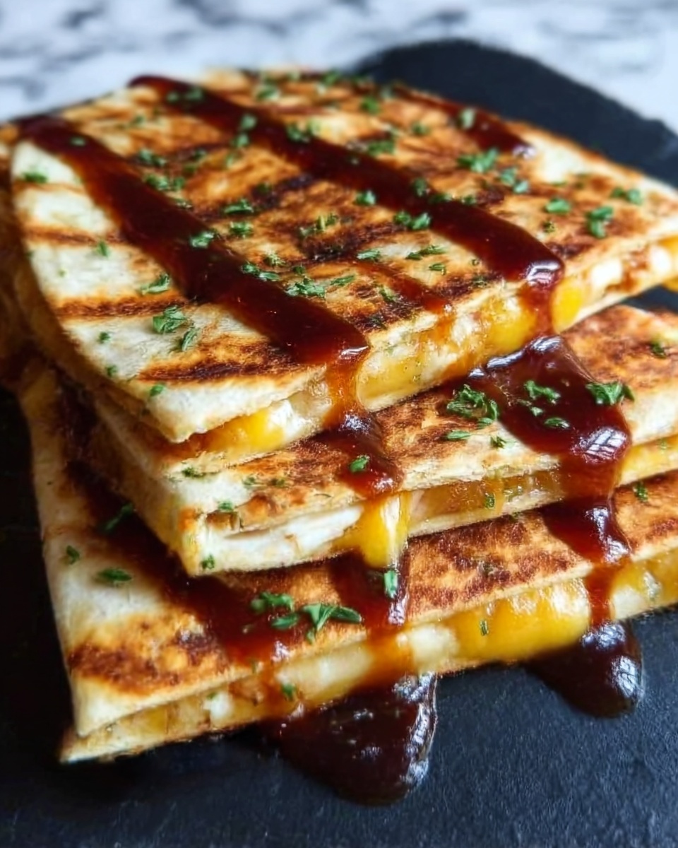 Hot Honey BBQ Chicken Quesadillas Recipe - Recipe Image