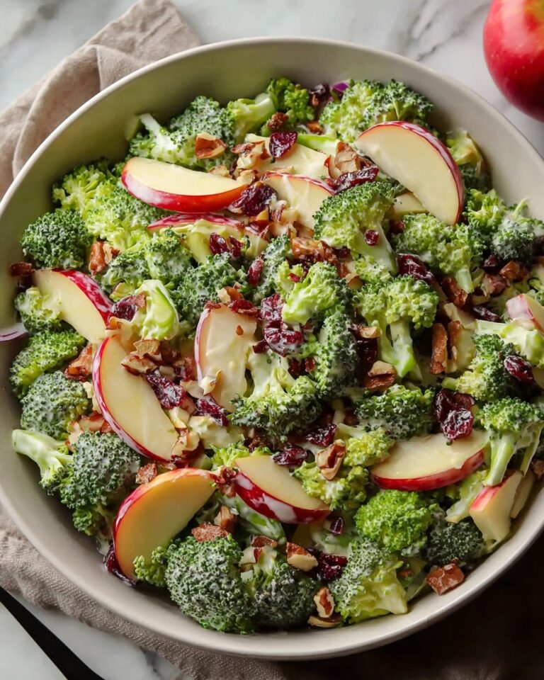 Honeycrisp Apple Broccoli Salad with Cranberries and Sunflower Seeds Recipe