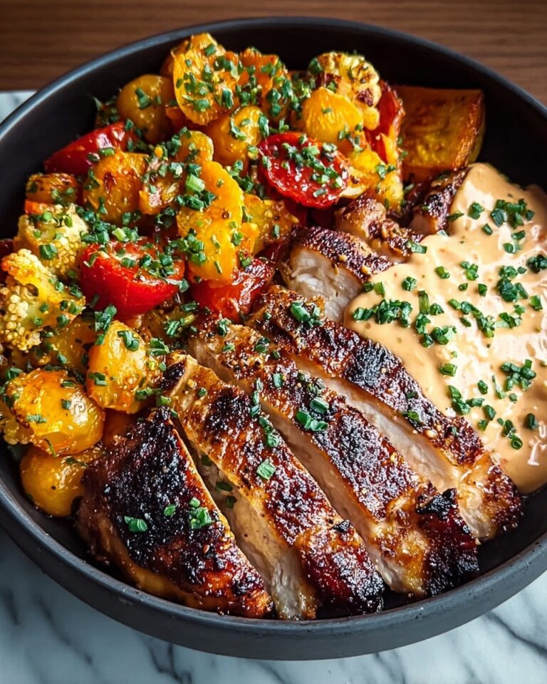 Honey Mustard Glazed Chicken with Roasted Vegetables Recipe