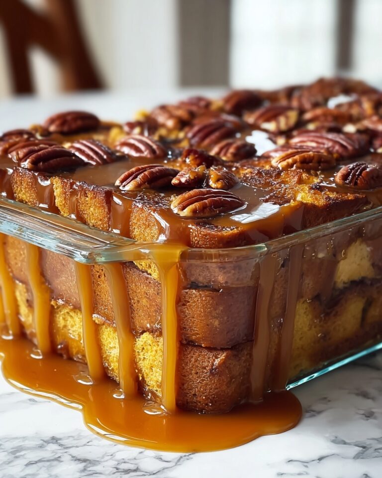 Pumpkin Praline Bread Pudding Recipe