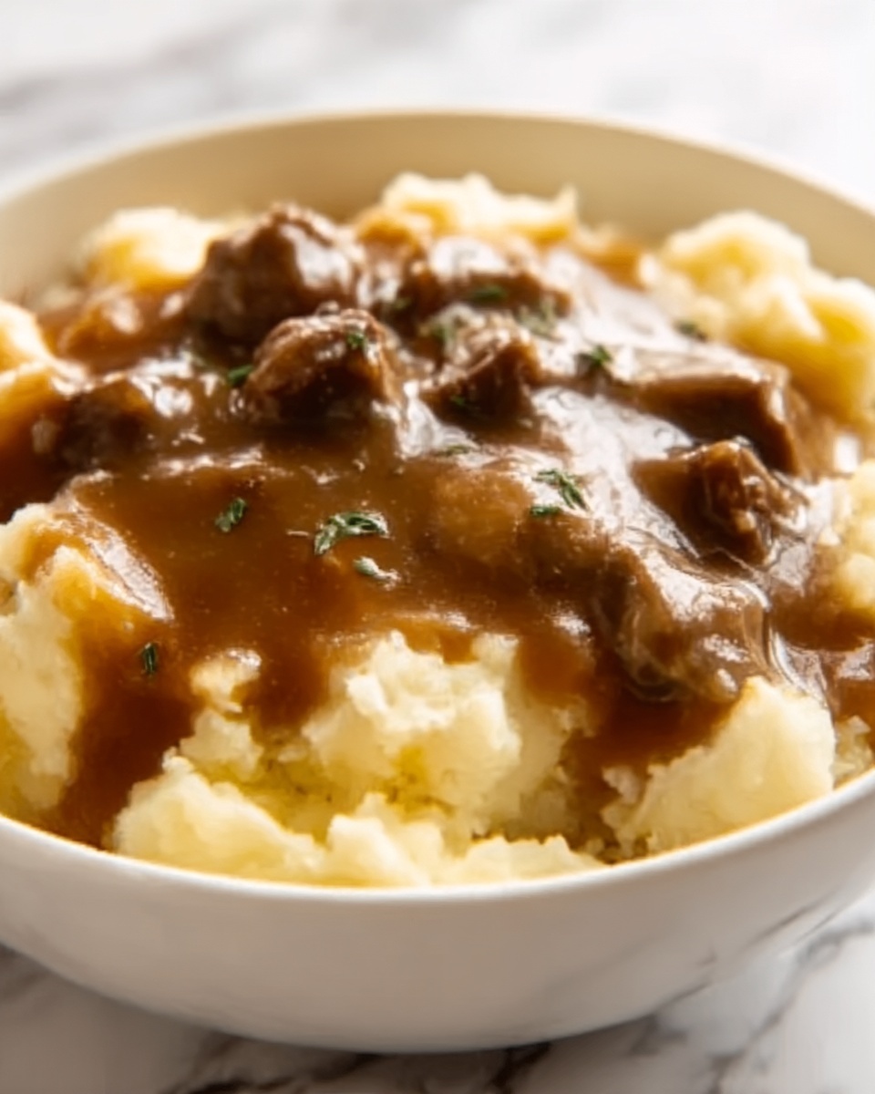 Beef Gravy Potatoes Recipe - Recipe Image