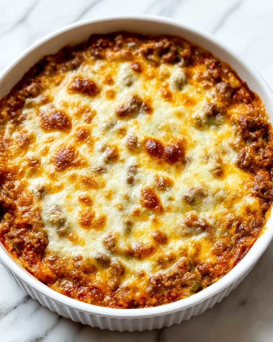 Cheesy Low-Carb Taco Casserole Recipe - Recipe Image