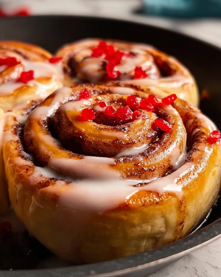 Giant Strawberry Cinnamon Rolls Recipe