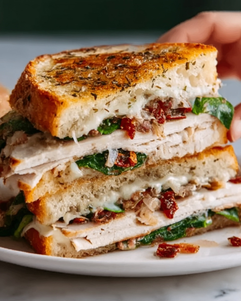 Trader Joe’s Sun-Dried Tomato Focaccia Turkey Sandwich Recipe - Recipe Image