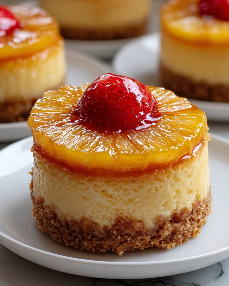 Mini Pineapple Upside-Down Cheesecakes Recipe