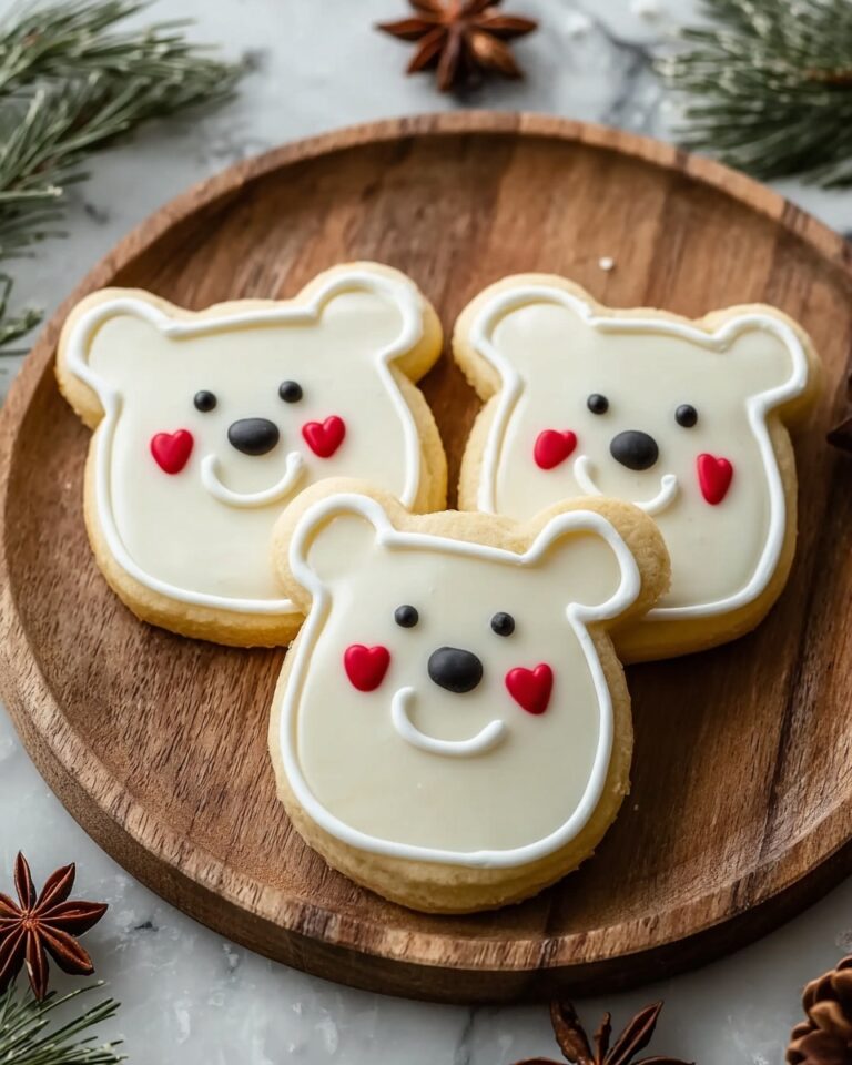 Buttercream Polar Bear Cookies Recipe