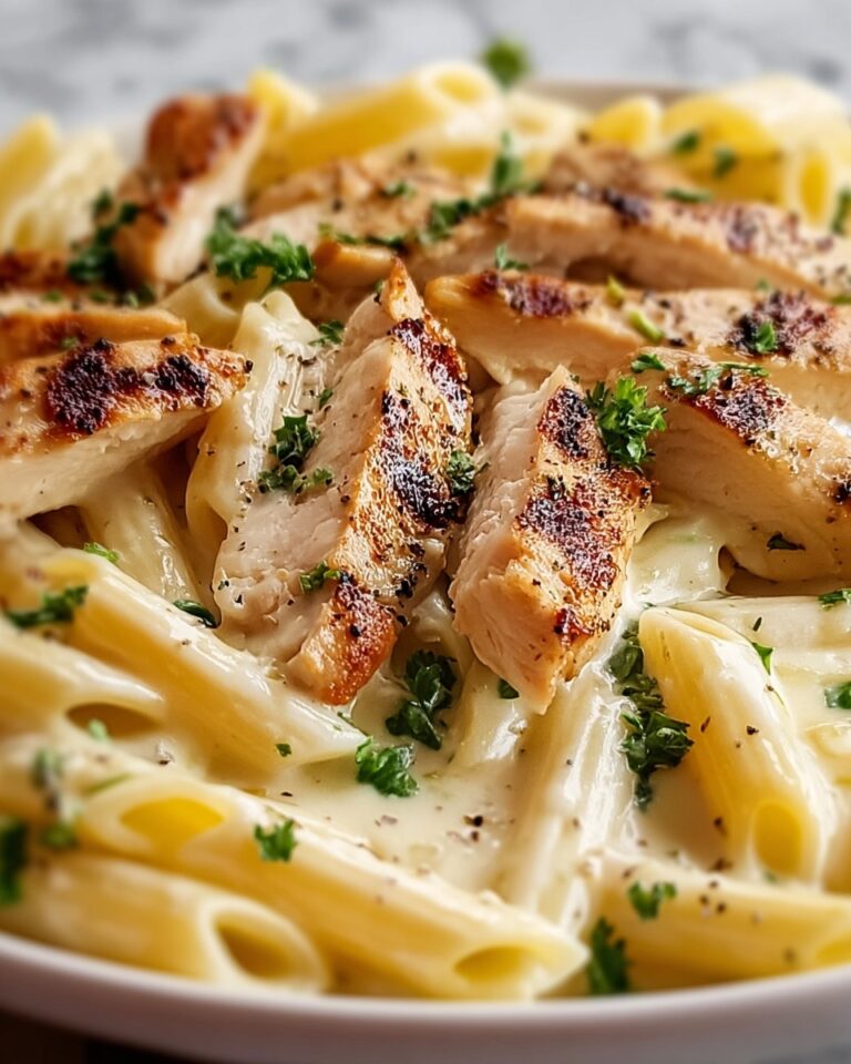 Creamy Garlic Chicken & Penne Recipe