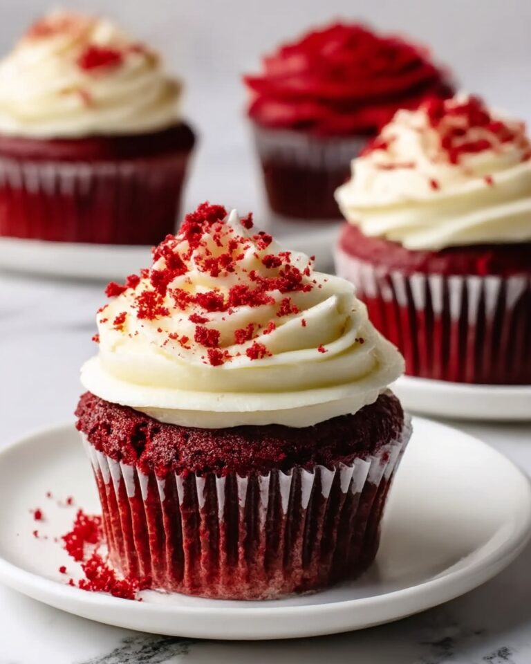Red Velvet Cupcakes with Cream Cheese Frosting Recipe