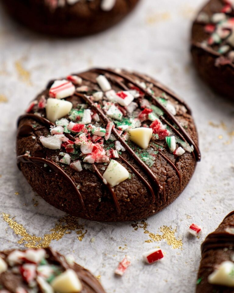 Peppermint Chocolate Brownie Cookies Recipe
