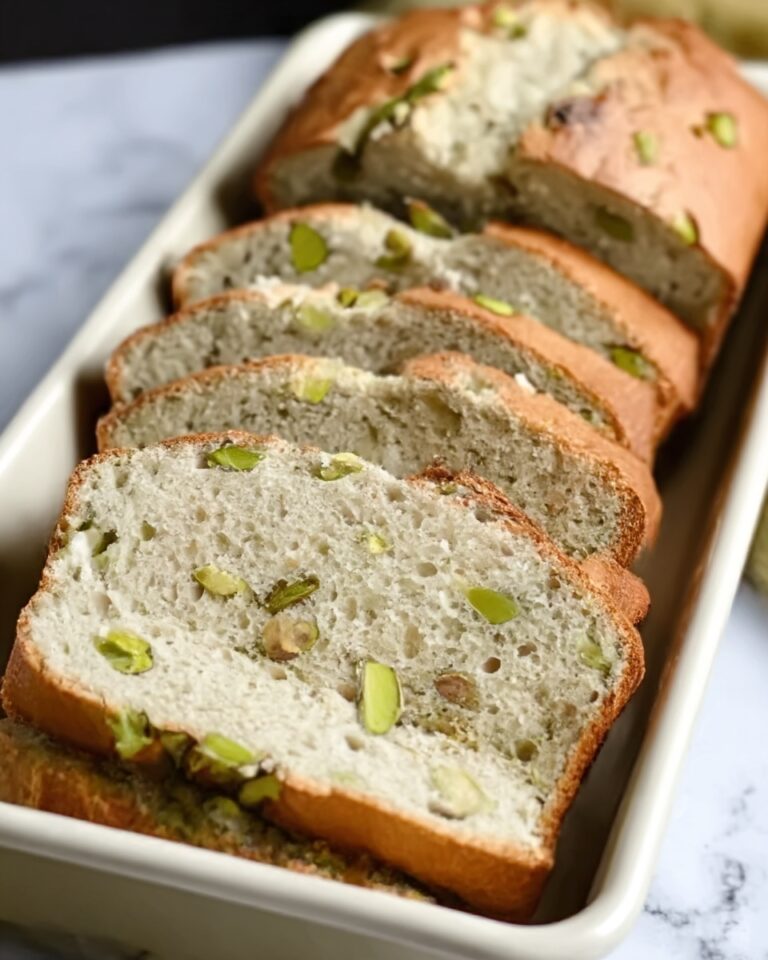 Pistachio Pudding Bread Recipe