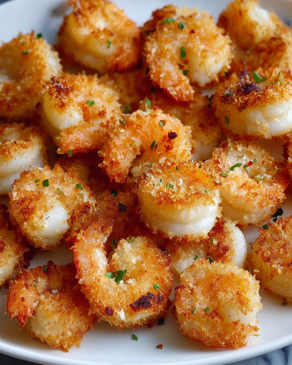 Parmesan Crusted Garlic Shrimp Recipe - Recipe Image