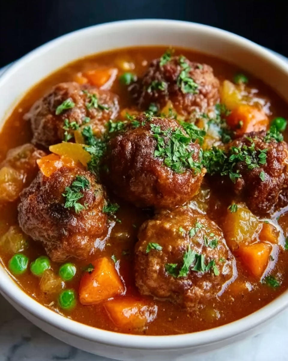 Hearty Meatball Stew Recipe - Recipe Image