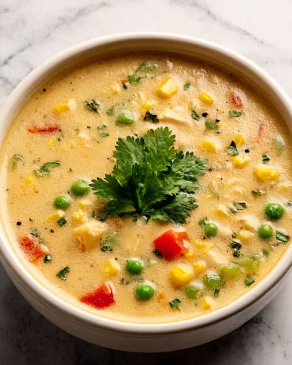 Creamy Chicken Poblano Pepper Soup Recipe - Recipe Image