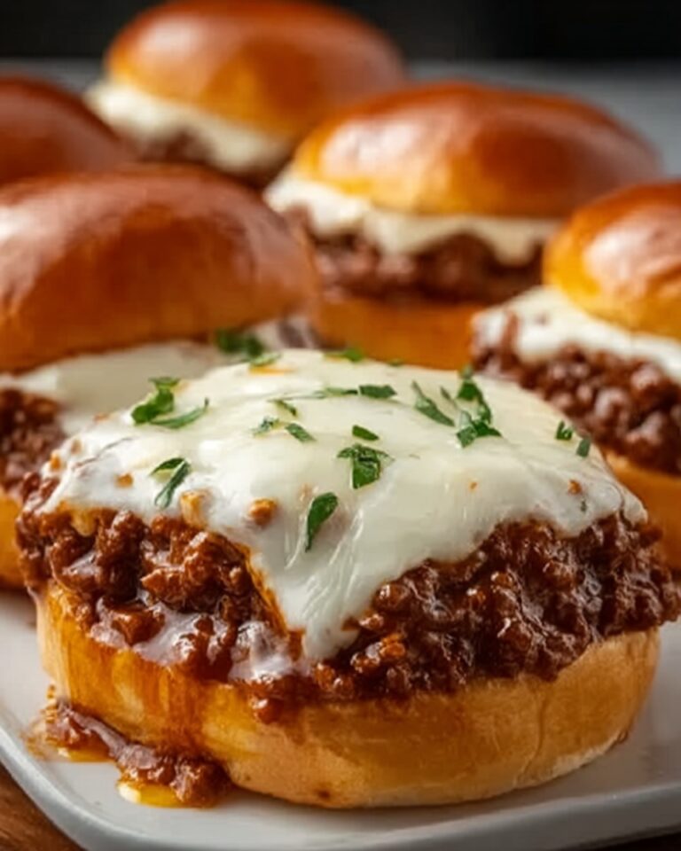 Smokey Sloppy Joe with Provolone and Garlic Bread Recipe
