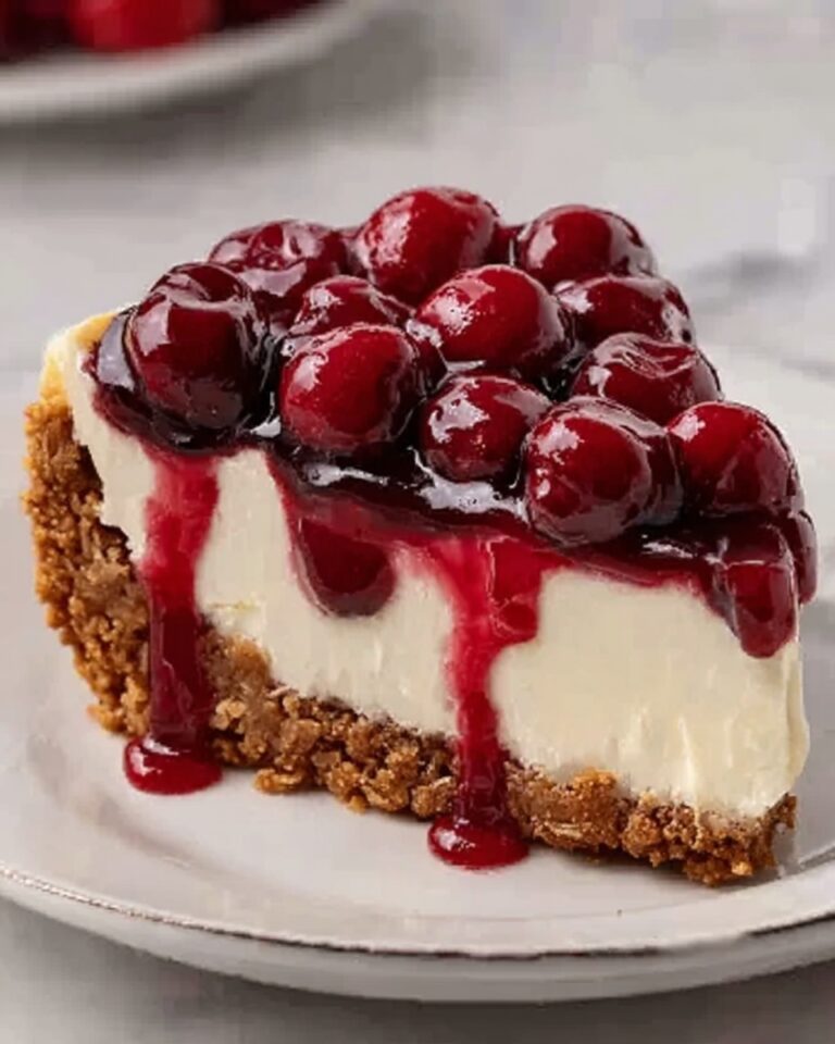 No-Bake Cherry Cheesecake Bars Recipe