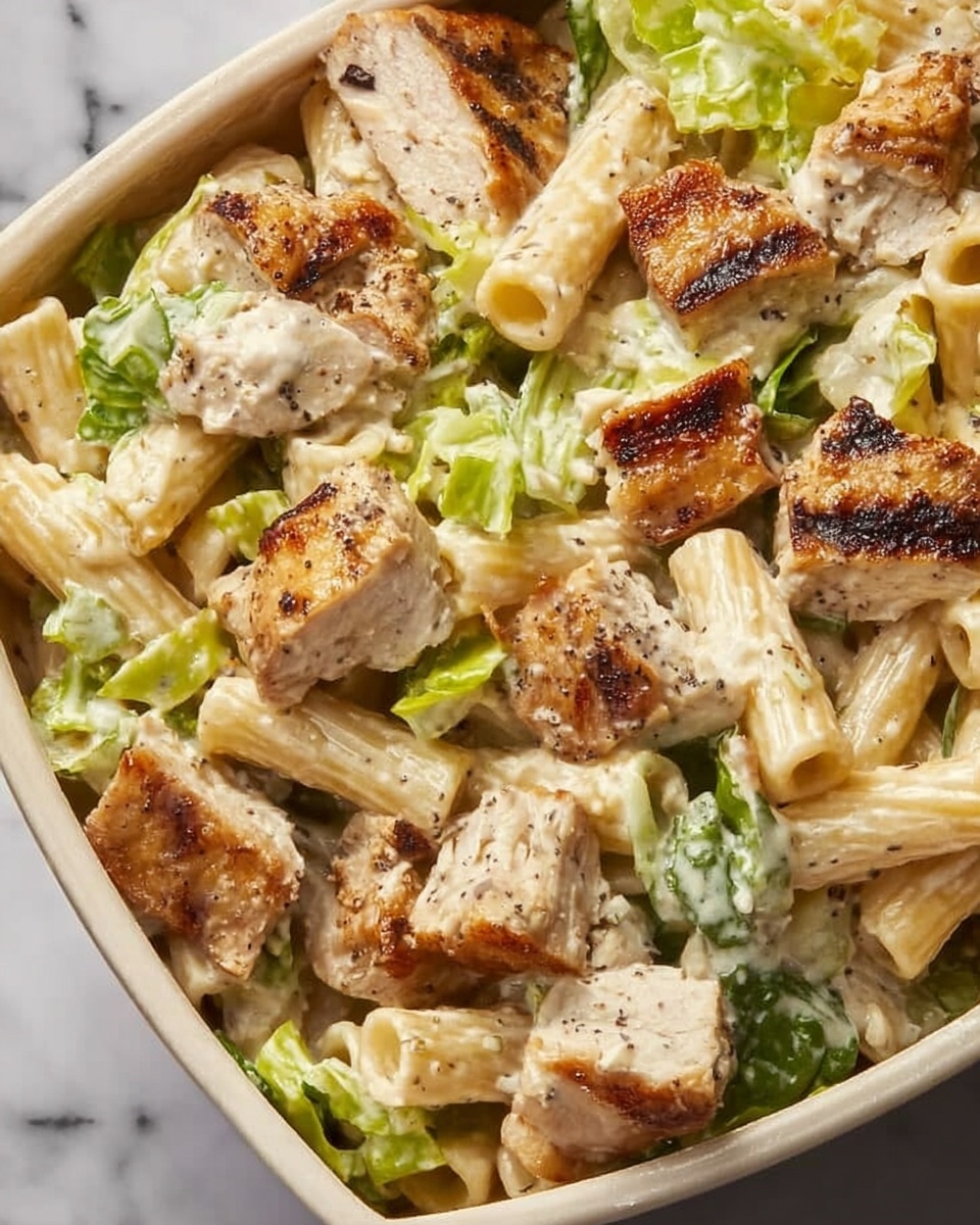 Chicken Caesar Pasta Salad Recipe - Recipe Image