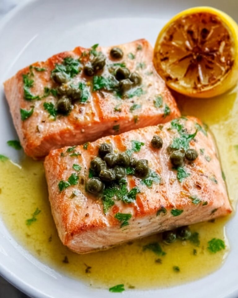 Seared Tuna Steaks with Lemon, Caper & Parsley Butter Recipe