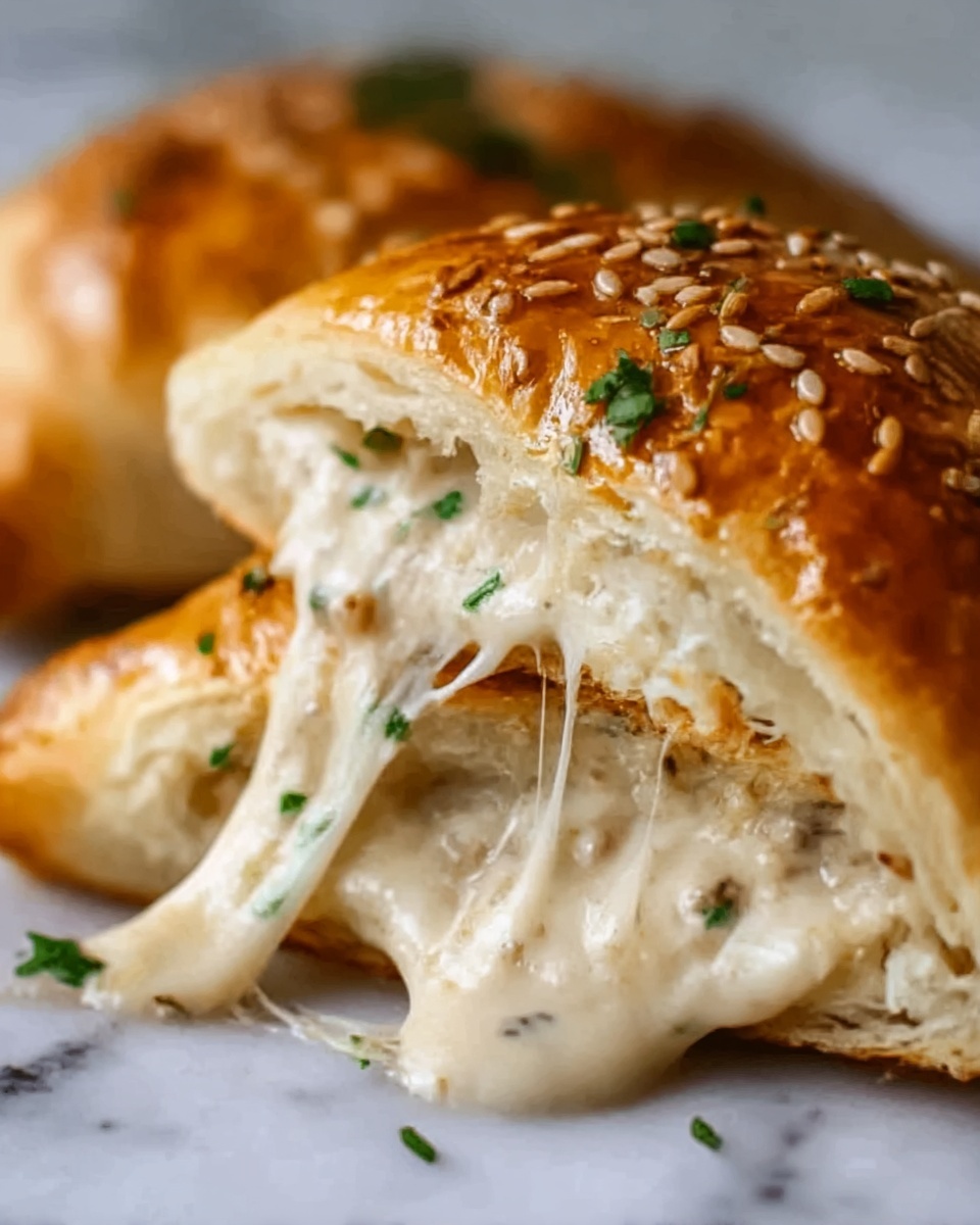 Chicken Alfredo Air Fryer Calzones Recipe - Recipe Image