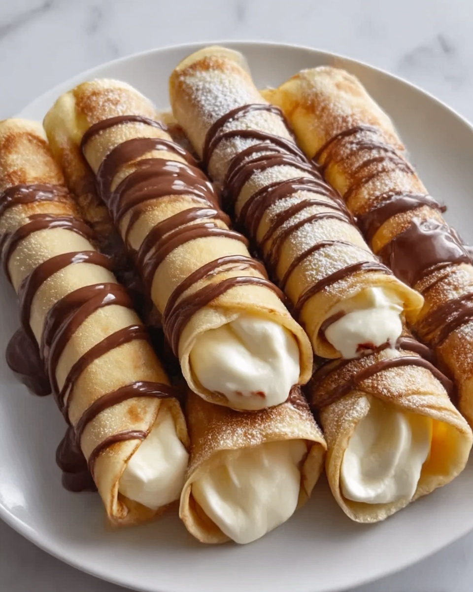 Nutella Cream-Filled Crepes Recipe - Recipe Image