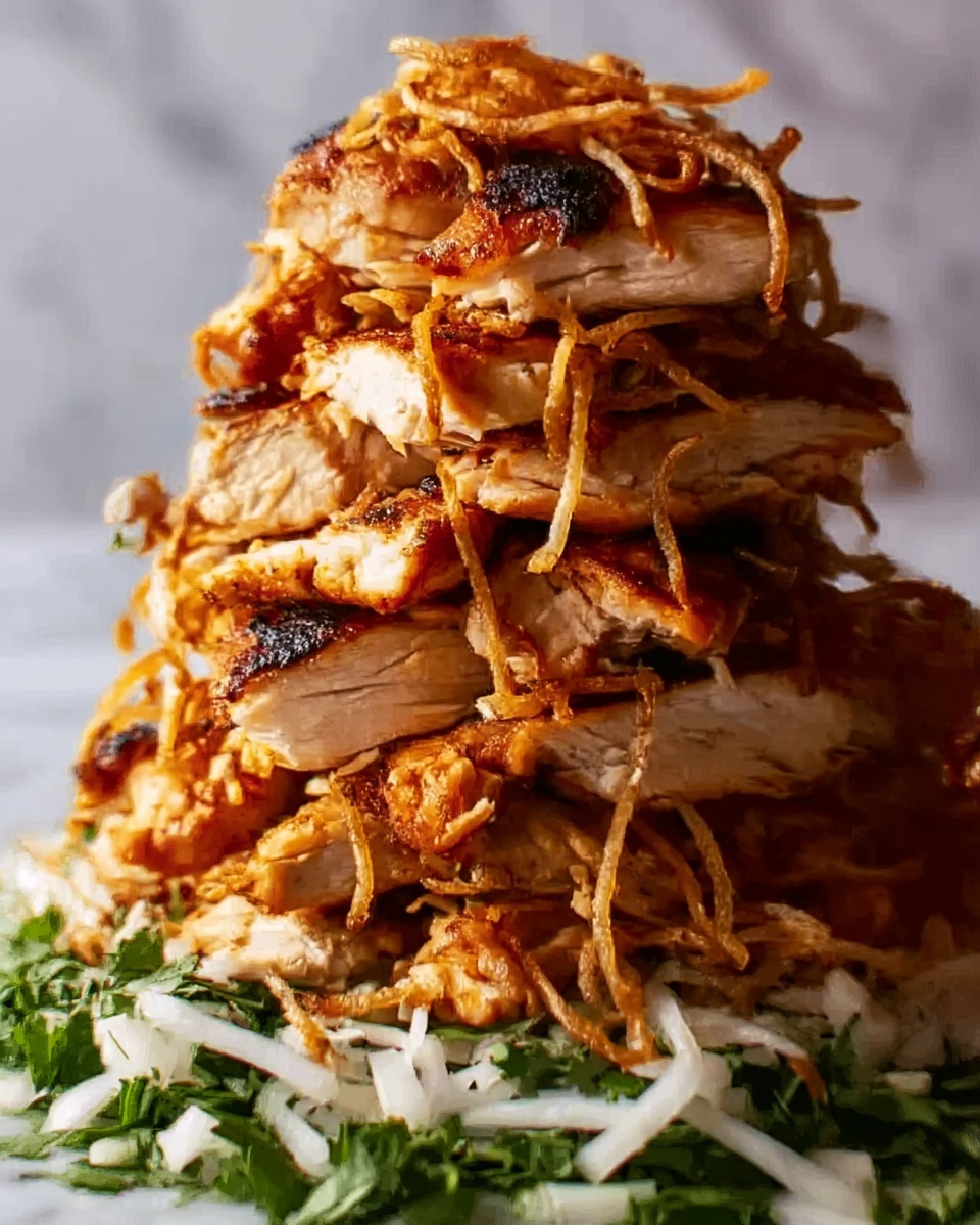 Chicken Shawarma Tower Baked in the Oven Recipe - Recipe Image