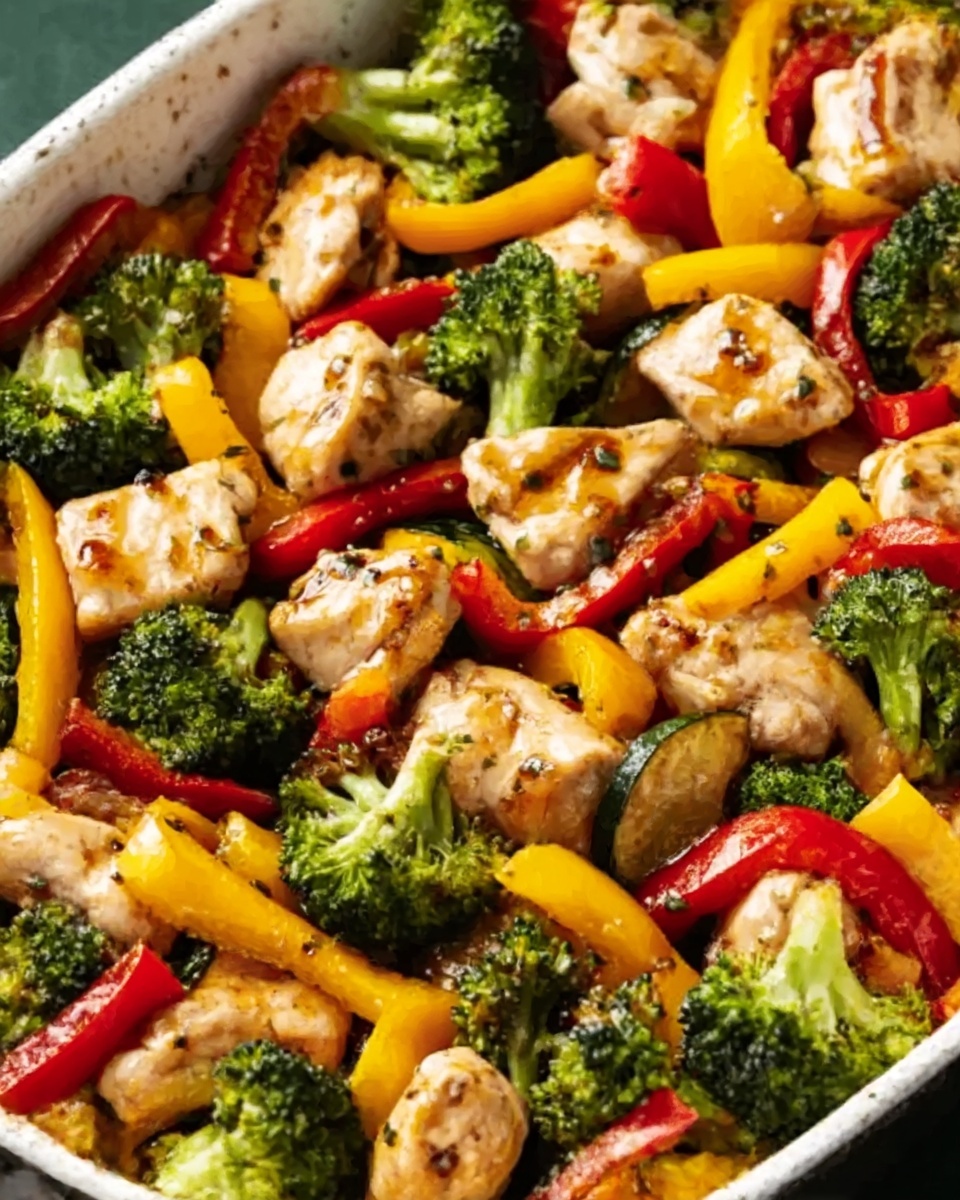 Healthy Chicken and Vegetables Skillet Recipe - Recipe Image