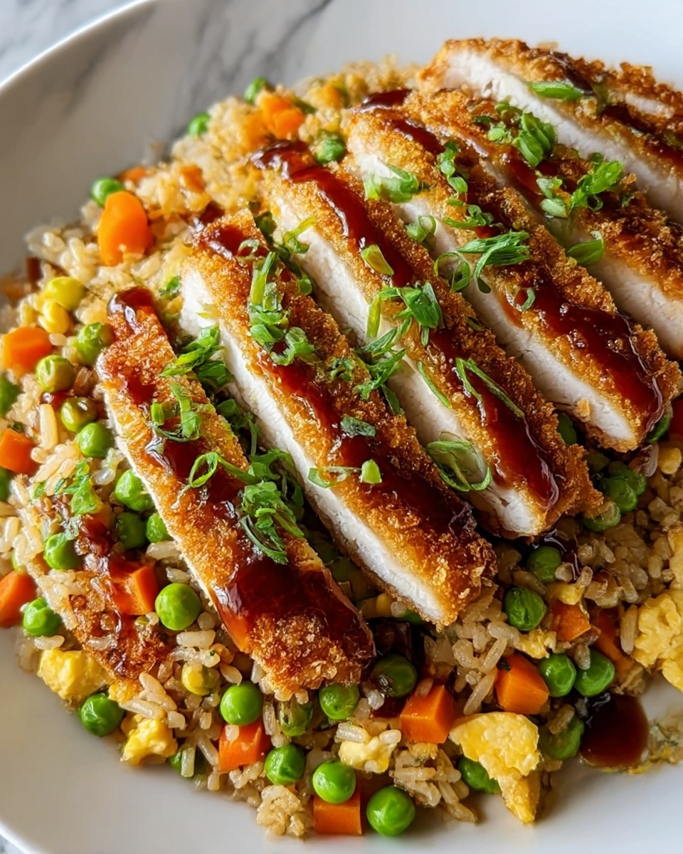 Crispy Saucy Chicken with Vegetable Fried Rice Recipe - Recipe Image