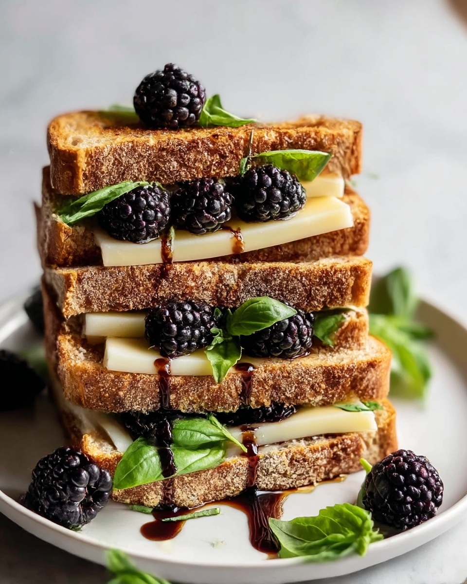 Blackberry Balsamic & Brie Grilled Cheese Recipe - Recipe Image