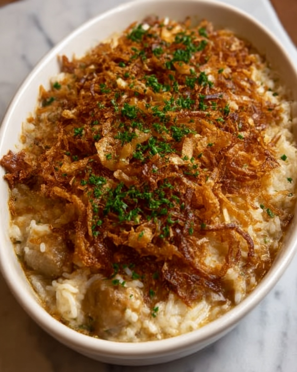 Creamy French Onion Chicken Casserole Recipe - Recipe Image