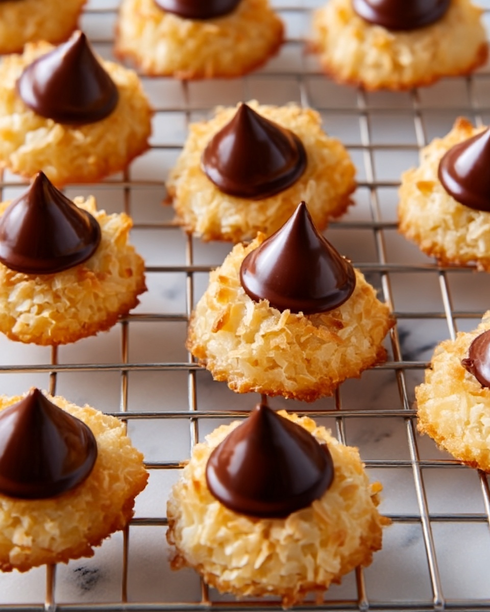 Coconut Blossom Cookies with Hershey Kisses Recipe - Recipe Image