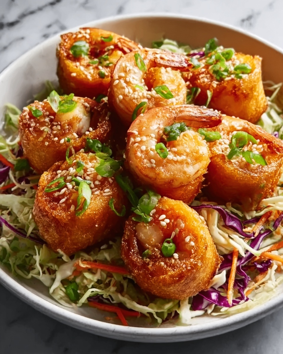 Crispy Shrimp and Cabbage Egg Rolls Recipe - Recipe Image