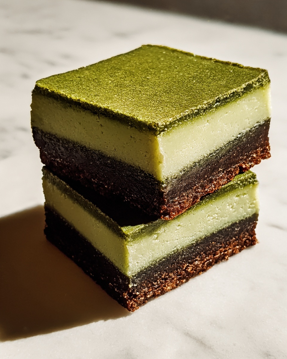 Matcha Brownie Mochi (Brochi) Recipe - Recipe Image